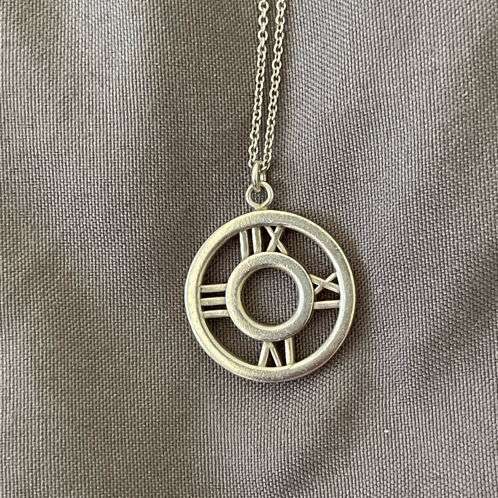 Tiffany atlas pendant sterling silver